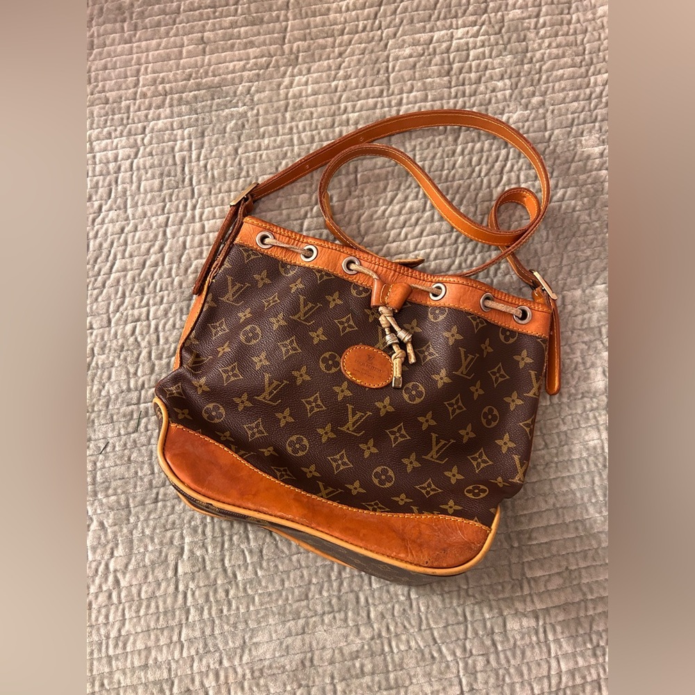 Louis Vuitton Brown and Tan Monogram Crossbody Bag